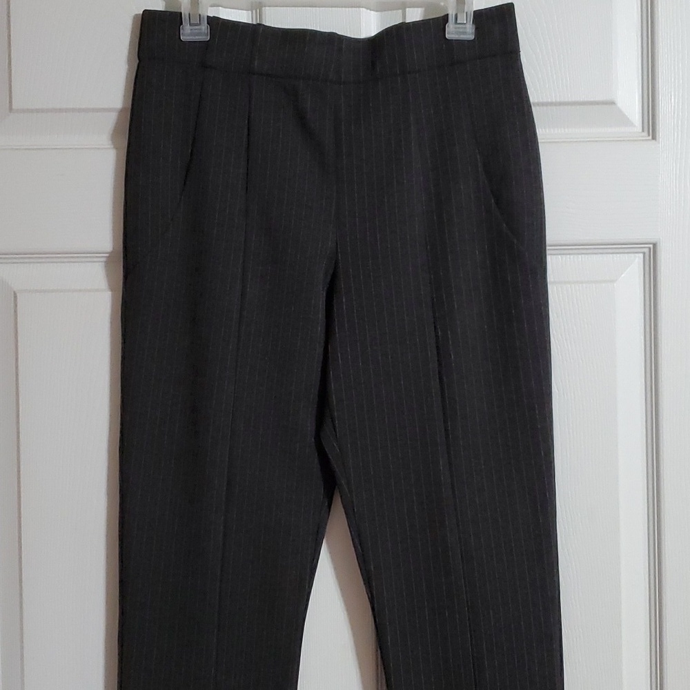 Thalian Black Pinstripe Dress Pants Size 10